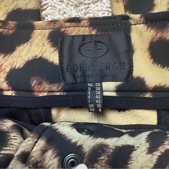 Goldbergh Pippa Roar Ski Pants Waterproof Leopard Jaguar Cheetah Print US 8 - Picture 4 of 10